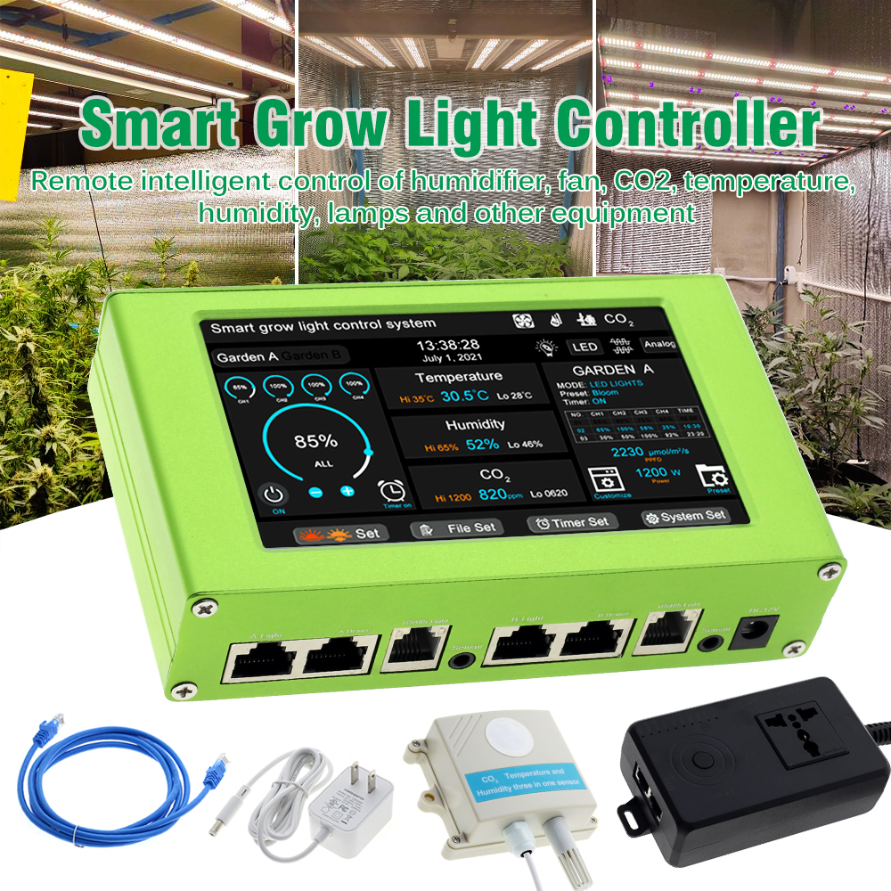 LED หน้าจอสัมผัส Grow Light Controller ไฟปลูกต้นไม้ ปรับความสว่าง ตัว ...