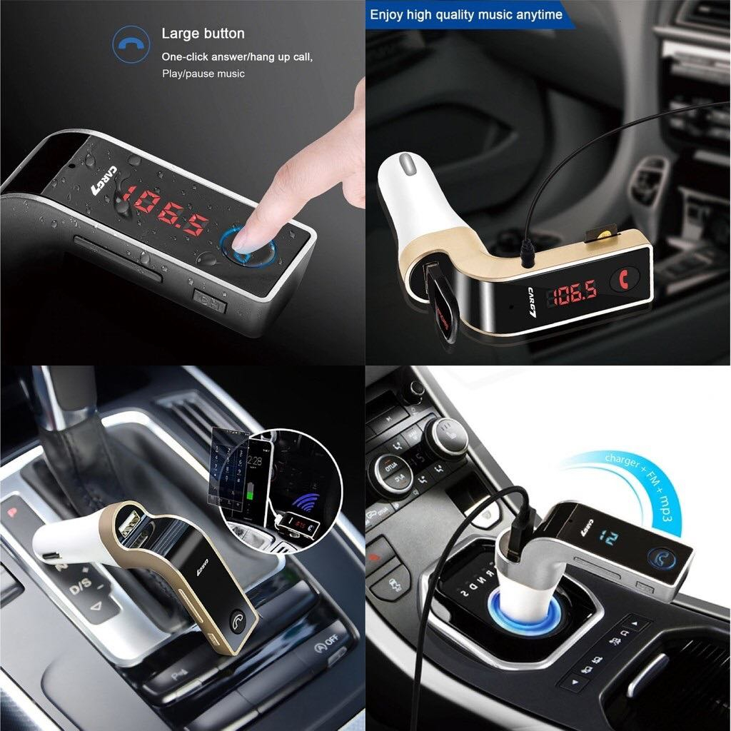 พร้อมส่ง CAR G7 Bluetooth FM Transmitter MP3 Music Player SD USB