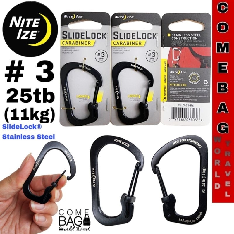 คาราบิเนอร์-slidelock-stainless-steel-3-จากnite-ize-ของแท้แบรนด์อเมริกา