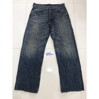 Levis 504 กระดุมโดนัท j38 ผ้าด้านหนา กระบอกใหญ่ เอว31 ยาว40 ปลายขา9.3 ราคา 950฿