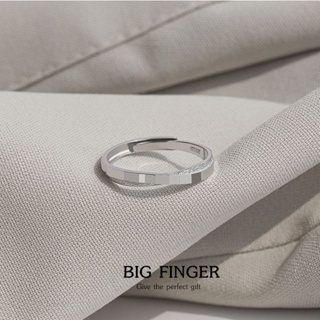 s925 Big finger ring7 แหวนเงินแท้ Geometric นิ้วอวบใหญ่ แนะนำรุ่นนี้ ใส่สบาย เป็นมิตรกับผิว สามารถปรับขนาดได้
