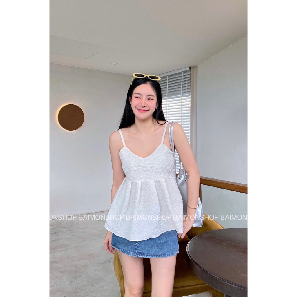 crop-shop-เสื้อกล้ามสายเดี่ยวปลายบานแซ่บ-เซ็กซี่มากจ้า-น่ารักสุดๆ-สายเที่ยว-สายปาร์ตี้หรือสายเดินซิว-ก็ดีเวอร์-ปังสุดๆ
