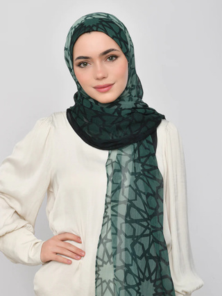 ฮิญาบ BOKITTA รุ่น Freestyle - ZUMURRUD (Emerald มรกต)- Instant hijab