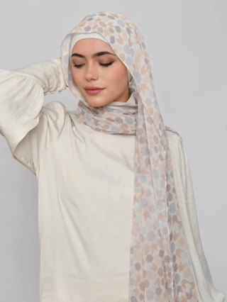 ฮิญาบ BOKITTA รุ่น Vougue - LOULOU ไข่มุก - Instant hijab