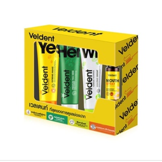 VELDENT Best Smile Set เซทยาสีฟันและสเปรย์สำหรับช่องปาก 4ชิ้น จากเวลเดนท์ เพื่อถนอมสุขภาพช่องปากและฟัน