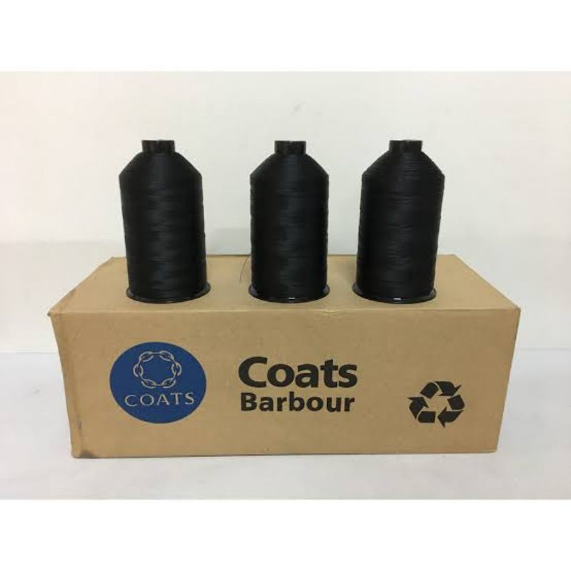 ด้ายไนล่อน เย็บหนังเบาะ สีดำ เบอร์40 Coats | Shopee Thailand