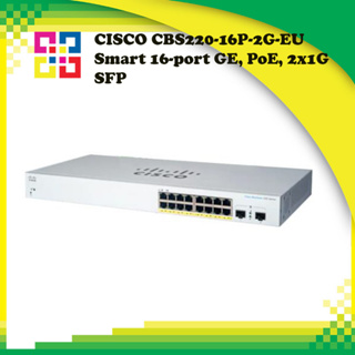 CISCO CBS220-16P-2G-EU Smart 16-port GE, PoE, 2x1G SFP