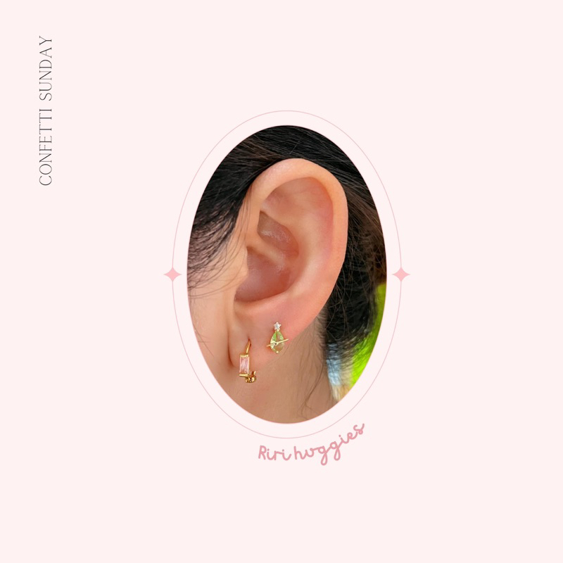 confetti-sunday-riri-huggies-earrings