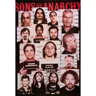 โปสเตอร์ Sons of Anarchy บุตรแห่งอนาธิปไตย หนัง รูป ภาพ ติดผนัง สวยๆ Movie poster 34.5 x 23.5 นิ้ว(88 x 60 ซม.โดยประมาณ)