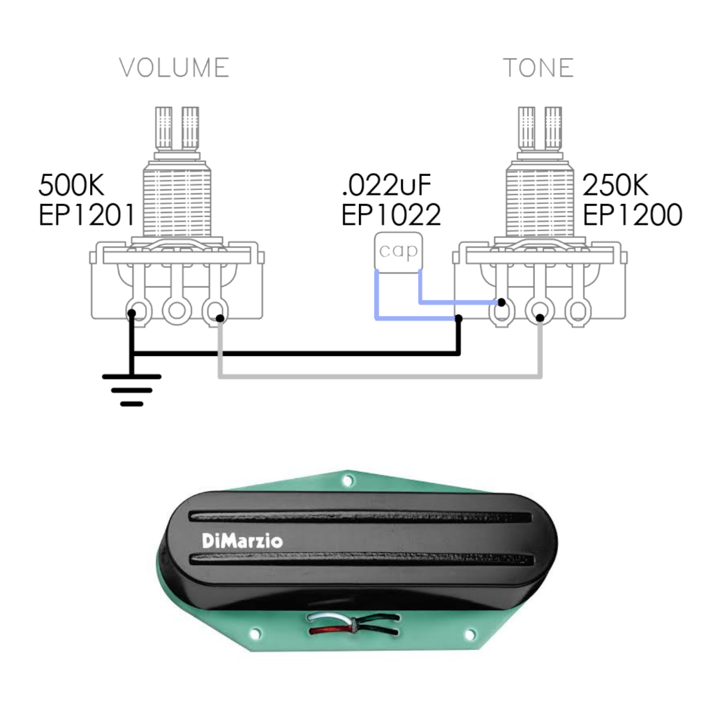 dimarzio-dp389-tone-zone-t-for-tele-ปิคอัพกีต้าร์ไฟฟ้า-เทเล-ตัวล่าง