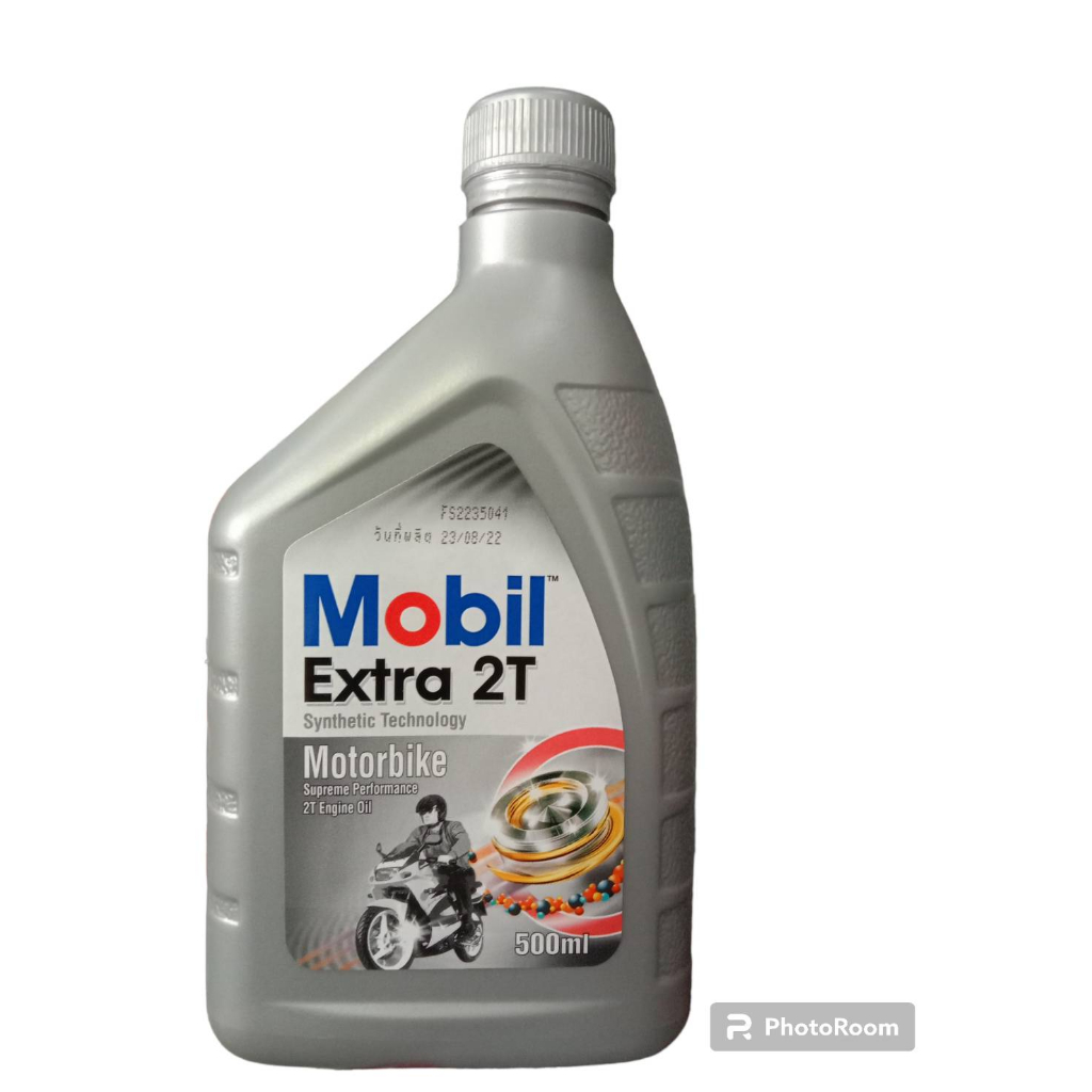 น้ำมันเครื่อง 2T Mobil 500ml. | Shopee Thailand