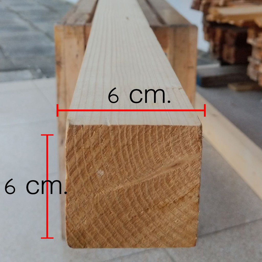 เสาไม้สนนำเข้า-6x6-เซน-เสาไม้สน-ความยาว-3ม-สั่งตัดได้ไม่เกิน-2เมตร-จำนวน-1เส้น-ใช้ทำขาเก้าอี้-ขาโต๊ะ-ขาเฟอร์นิเจอร์