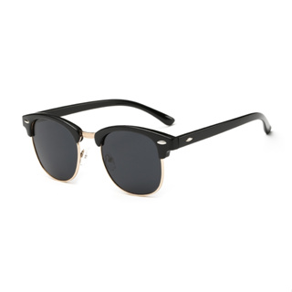 แว่นกันแดด Clubmaster Style รุ่น TY-819 (Black)
