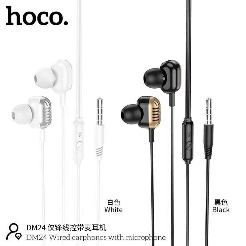 hoco-รุ่น-dm24-wired-earphone-หูฟังอินเอีนร์-คุยโทรศัพท์ได้-แจ็ค-3-5มม-เสียงดี-คุยโทรศัพท์ได้-แท้