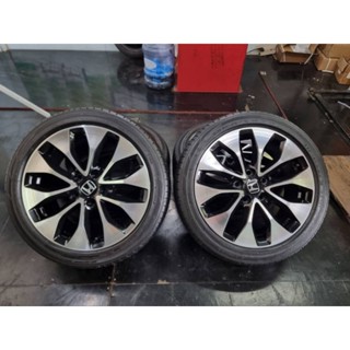 แม็ก Honda  Top ขอบ 17" 5/114 ใส่ Honda Accord Civic CRV HRV brv ได้เลย พร้อมยางสภาพดีใช้ยาวๆ