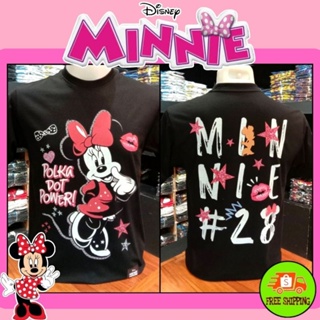 เสื้อ ลาย Minnie mouse สีดำ (MKX-007)