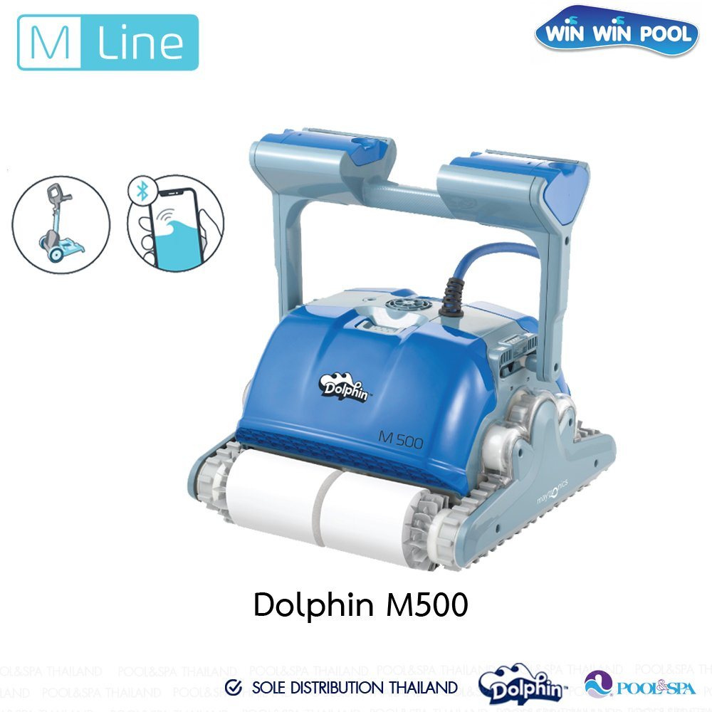 Dolphin M500 Robotic pool cleaner for Pool หุ่นยนต์ทำความสะอาดสระว่ายน้ำ สำหรับ