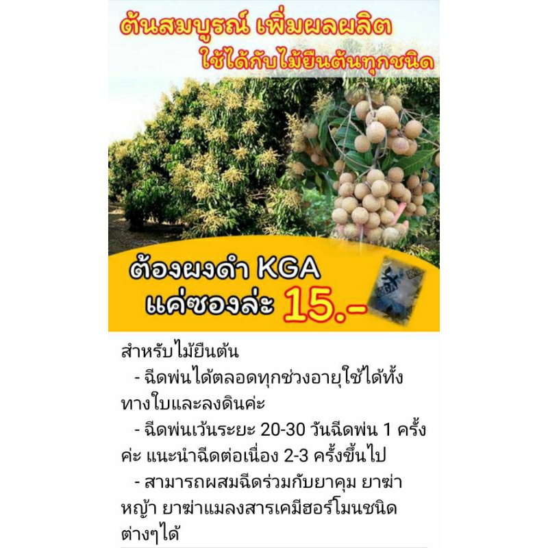 ผงดำ-kga-สูตรพิเศษ-สารเสริมประสิทธิภาพปุ๋ยกึ่งฮอร์โมน