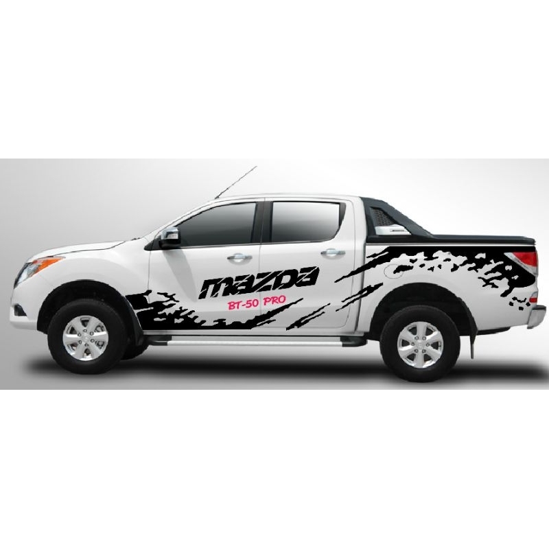 สติกเกอร์ติดรถกระบะ-mazda-bt-50-pro-สติกเกอร์ลายโคลนสาด-mazda-bt-50-pro-ลายแต่งรถกระบะ