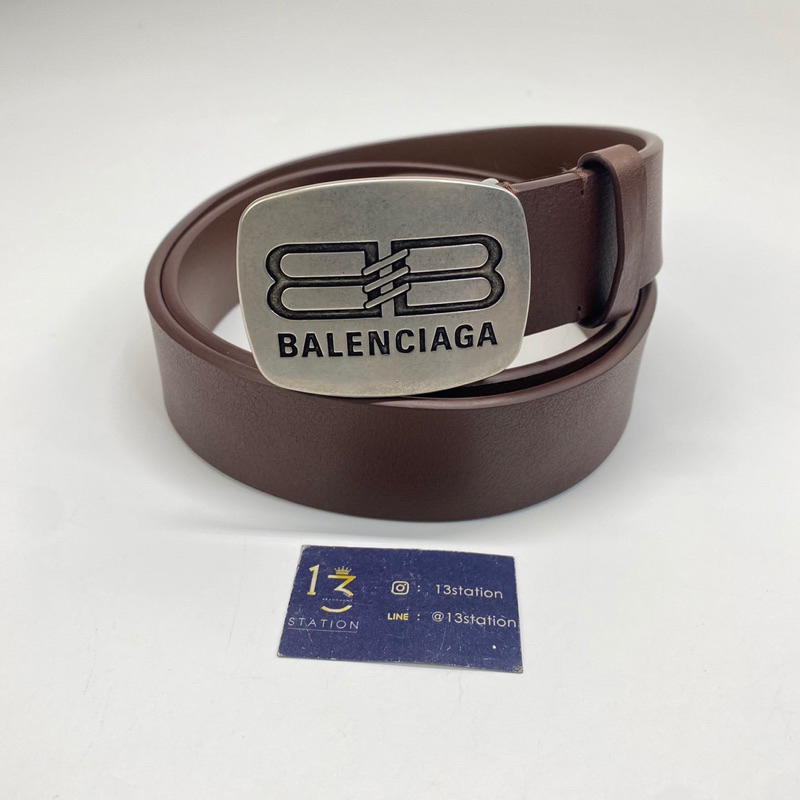 ใหม่-เข็มขัด-balenciaga-belt-แท้พร้อมส่ง-รูดบัตรเครดิต-0-ไม่ชาร์จ