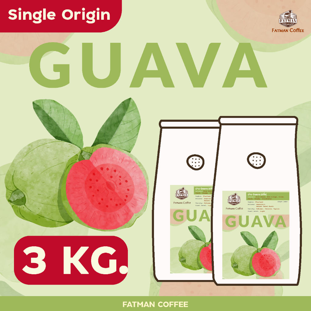 ราคาส่ง-1-3-kg-เมล็ดกาแฟ-น่าน-pink-guava-thailand