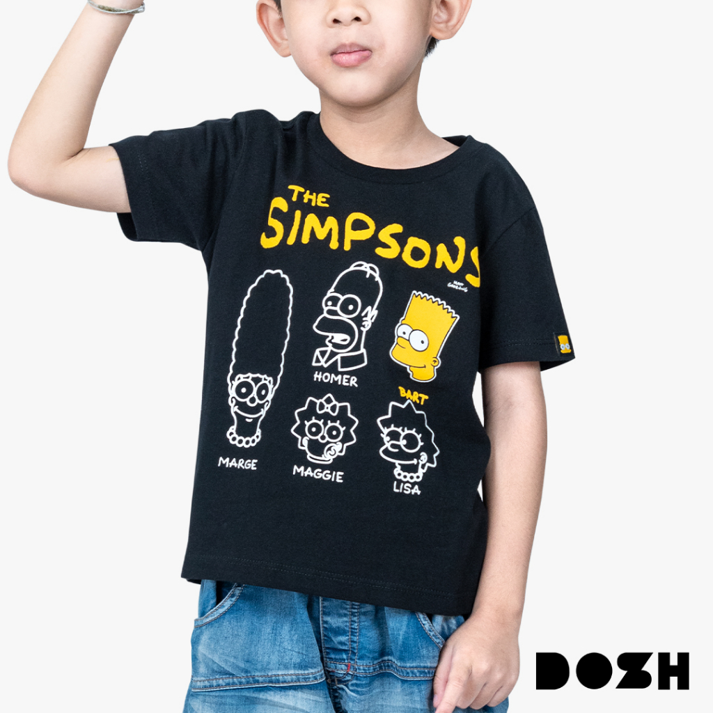 dosh-boys-t-shirts-the-simpsons-เสื้อยืดคอกลม-แขนสั้น-เด็กชาย-fsibt5060-bl