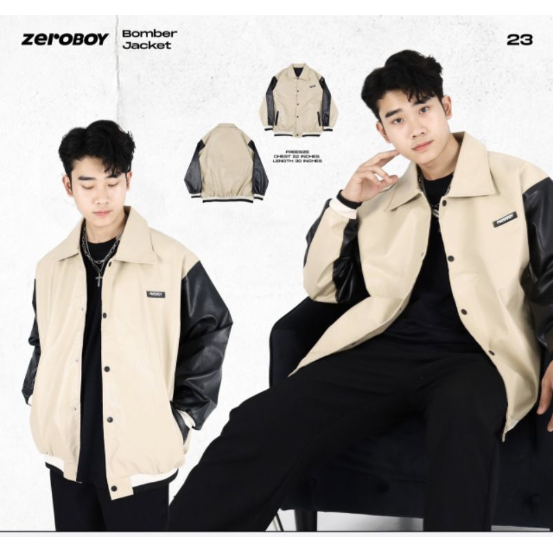 zeroboy-bomber-jacket-แจ็คเก็ตหนัง