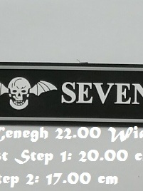 สร้อยข้อมือยาง Avenged Sevenfold กําไลยางซิลิโคน แฟชั่น วงดนตรี กันน้ำ  silicone rubber wristband bracelet