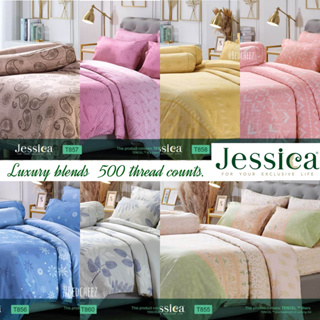 ลิงก์2#[BEDCD99ลด99] Jessica ทอ 500 เส้นด้าย ผ้าปูที่นอน + ผ้านวม รุ่น Microfiber T🔹 เรียบหรู ชุดเครื่องนอน เจสสิก้า