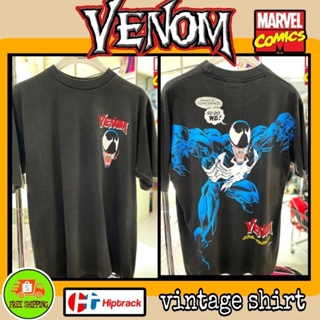 เสื้อMarvel ลายVenom สีดำ ฟอกเฟด ( HP-008 )