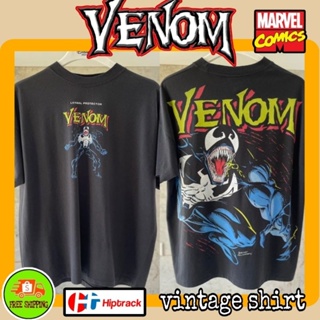 เสื้อMarvel ลาย Venom สีดำ ฟอกเฟด ( HP-022 )