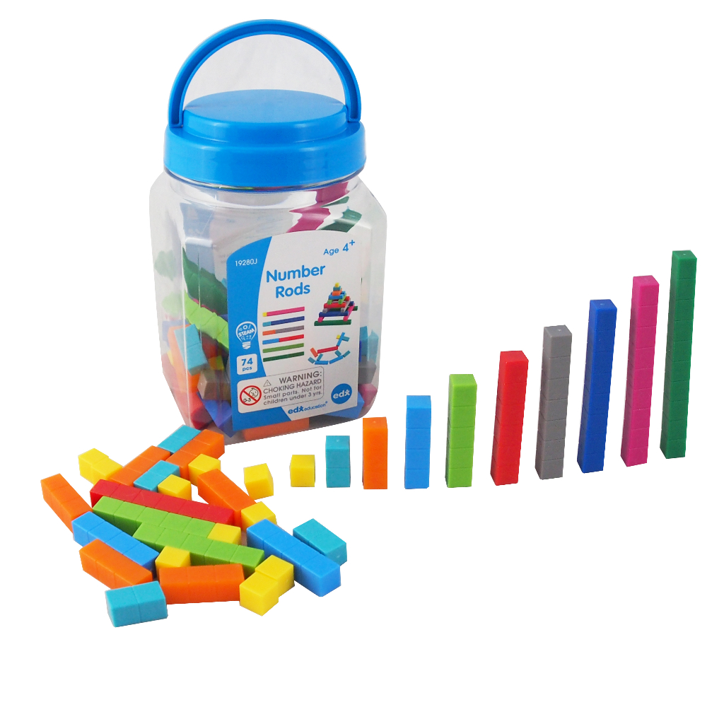 แท่งจำนวนนับ 10 สี (Number Rods - 10 Colors) | Shopee Thailand