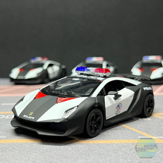 Kinsmart Die Cast Model โมเดลรถเหล็ก Lamborghini Elemento (แลมโบกีนี เอเลเมนโต) รถตำรวจ สเกล 1/38