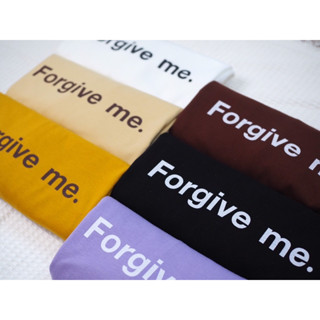 (ขายเฉพาะเสื้อ) shirt only เสื้อยืดโอเวอร์ไซส์ Oversize ผ้าคอตตอน ลาย Forgive