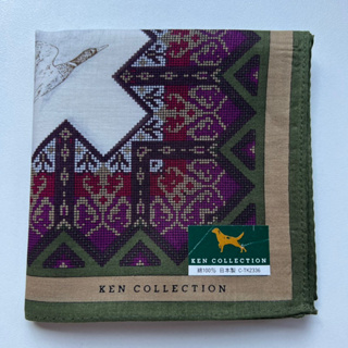 ผ้าเช็ดหน้าวินเทจผู้ชาย Ken Collection แบรนด์เนมแท้ 💯%