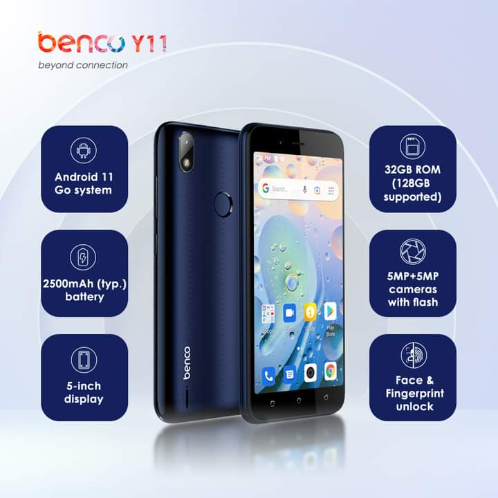 benco-y11-3g-สมาร์ทโฟนราคาประหยัด-ram-1gb-rom-32gb-android-11-รองรับซิมทุกค่าย