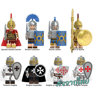 เลโก้ สปาต้า ทหารโรมัน Spartan Roman soldiers assembled เลโก้อัศวิน