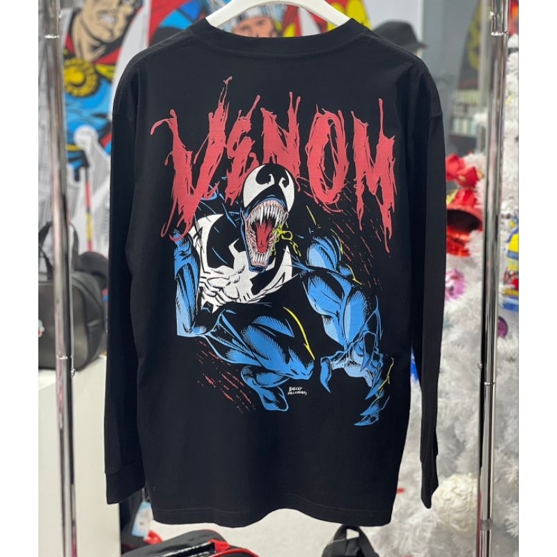 เสื้อmarvel-แขนยาว-ลาย-vanom-สีดำ-lmx-009