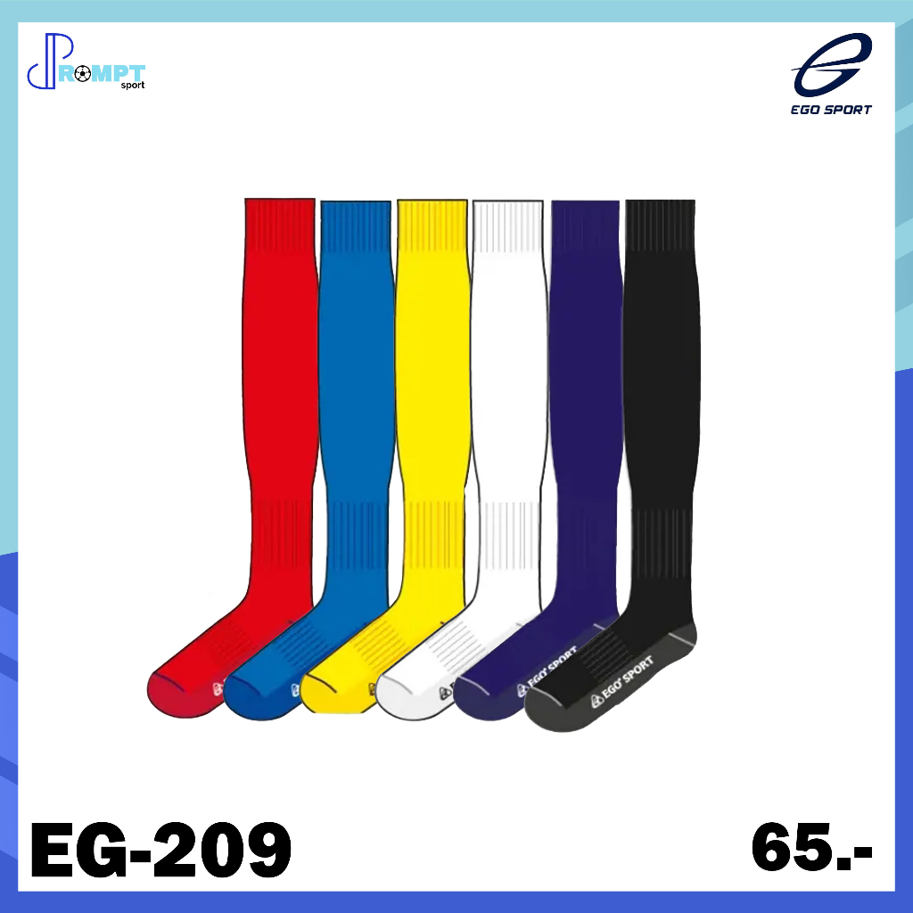ถุงเท้าฟุตบอลแบบยาว-soccer-socks-รหัส-eg209-ของแท้100