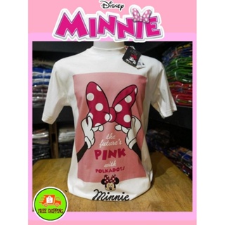 เสื้อDisney ลาย Minmie mouse สีขาว (MK-011)