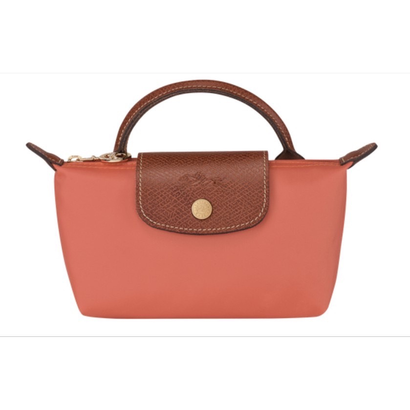 กระเป๋าถือ-longchamp-รุ่น-extra-small-le-pliage-pouch-สีโอรส-blush