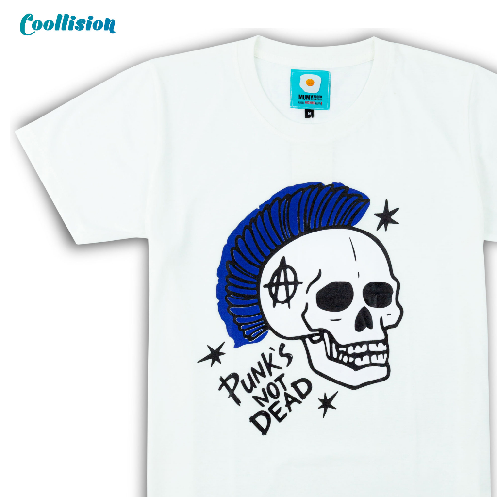 coollision-เสื้อยืดสกรีนลาย-หัวกะโหลกสายพั้งค์-เสื้อสกรีน-unisex