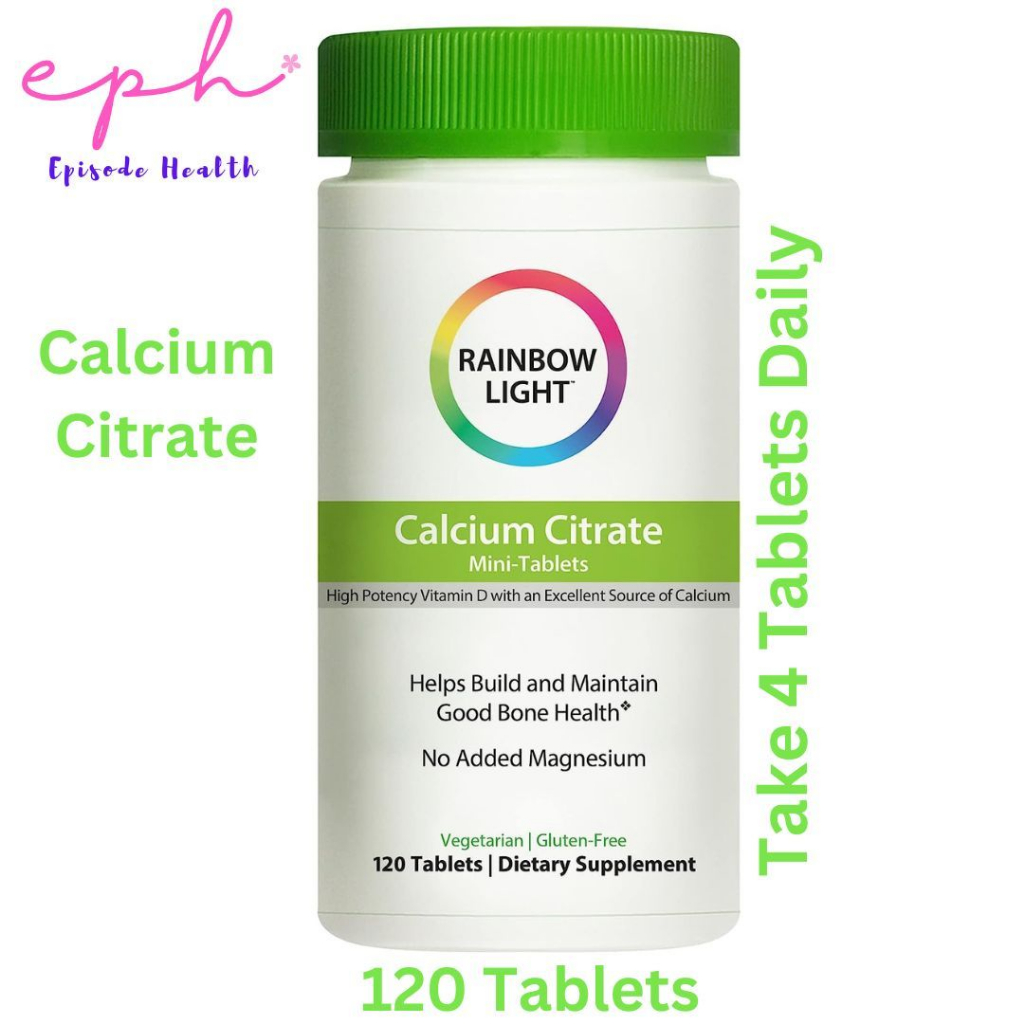 Rainbow Light Calcium Citrate 120 Mini Tablets แคลเซียมไซเตรท 120 เม็ด ...