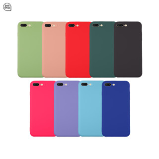 เคส สำหรับ iPhone 7 Plus 8 Plus ไอโฟน7พลัส ไอโฟน8พลัส เคสซิลิโคนนิ่ม กันกล้อง สีพาสเทล TPU หนา