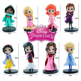 โมเดลเจ้าหญิงดีสนีย์ Disney Princess ขนาด 9 ซม.  สวย น่ารัก วินค้าพร้อมส่ง เก็บปลายทางได้