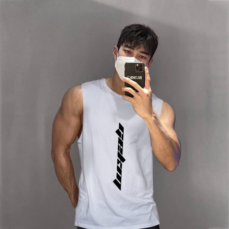 เสื้อกล้ามผู้ชาย-เสื้อวิ่ง-ผ้านิ้ม-ใส่สะบาย-ใส่ออกกำลังกาย-ฟิตเนส