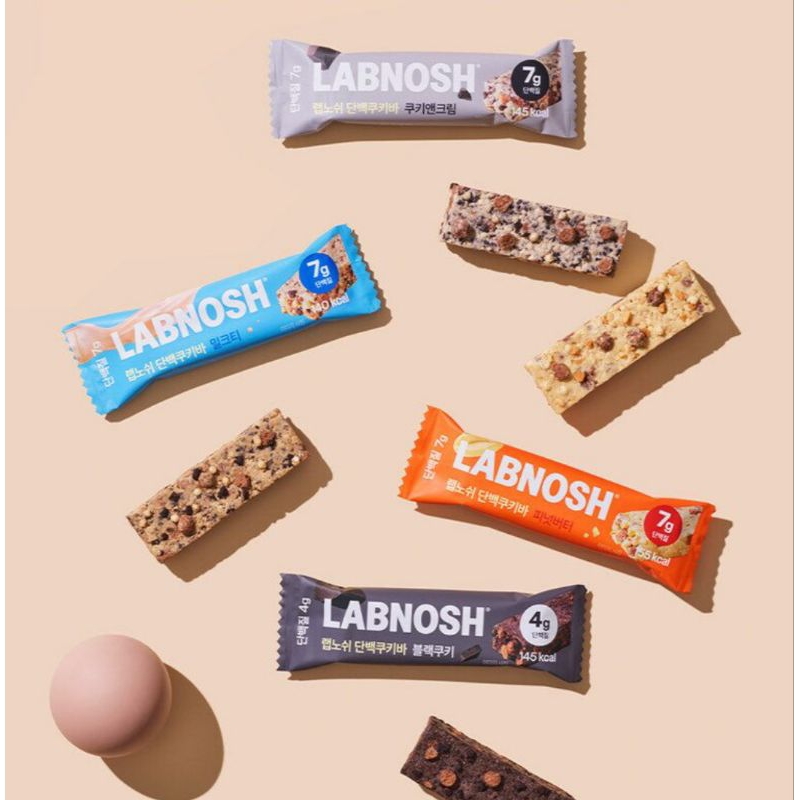 (พร้อมส่ง) Labnosh โปรตีนคุ๊กกี้บาร์ protein cookie bar | Shopee Thailand