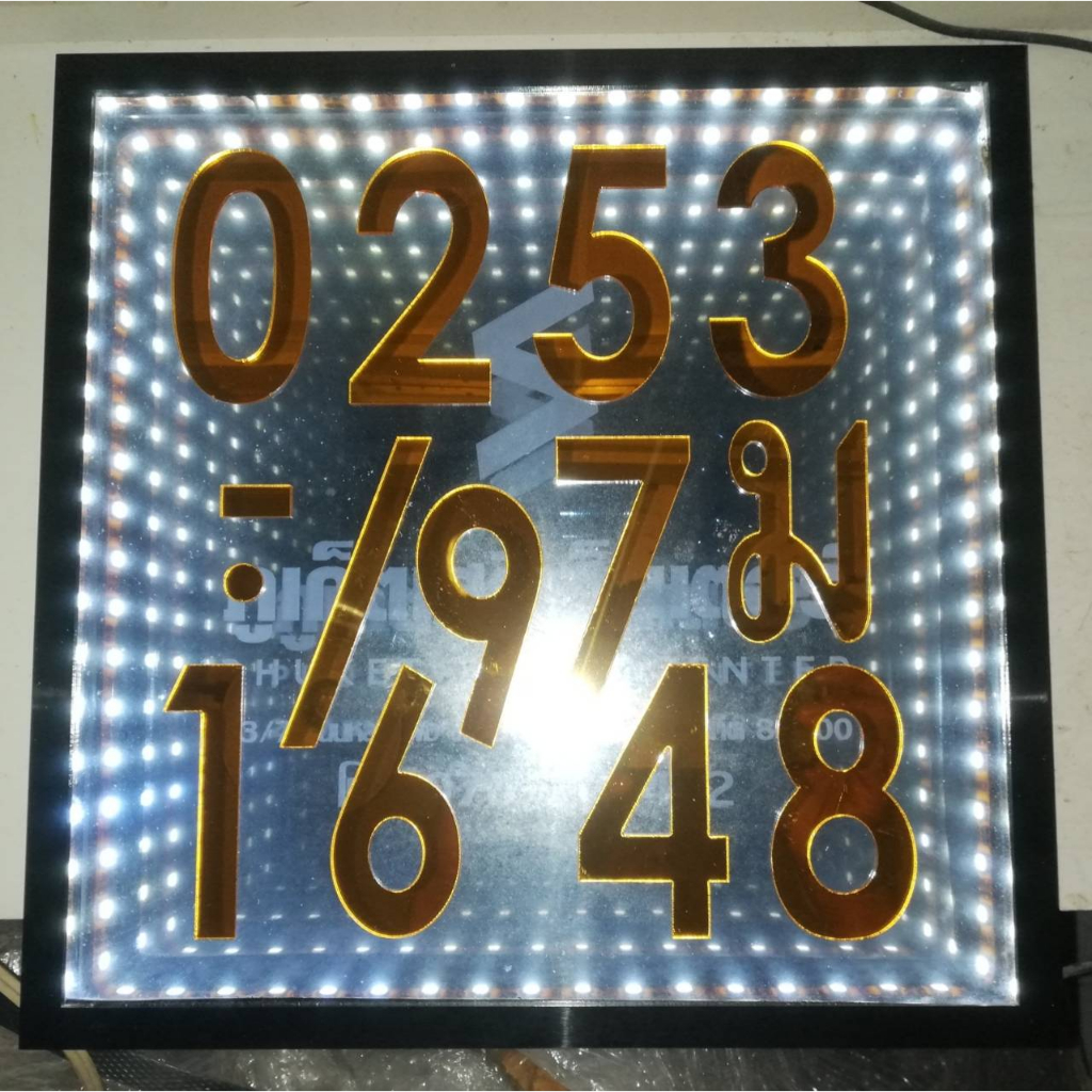 ตัวเลขอะคริลิค-สีทองกระจก-หนา2มิลสูง8เซ็น-ปรับราคาใหม่ถูกลงกว่าเดิม