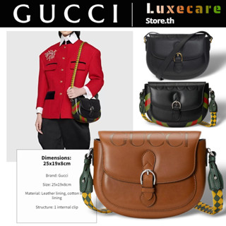 1 กุชชี่👜GUCCI 【2022 New】Logo Embossed /สุภาพสตรี/กระเป๋าสะพายไหล่/กระเป๋าคลัทช์/ M679540