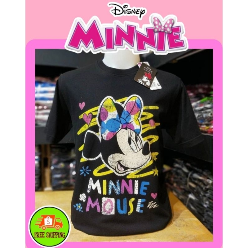 เสื้อdisney-ลาย-minnie-mouse-สีดำ-mk-081